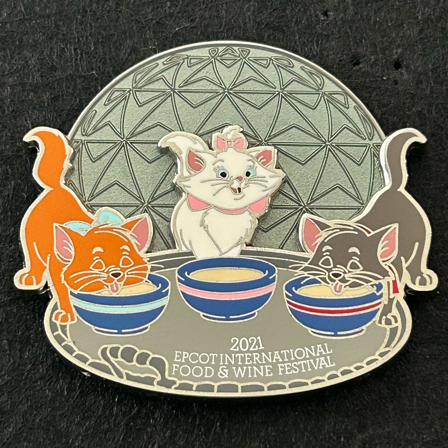 2021 - Marie, Toulouse, and Berlioz - EPCOT - Food and Wine - LE 4,000 - Disney Pin