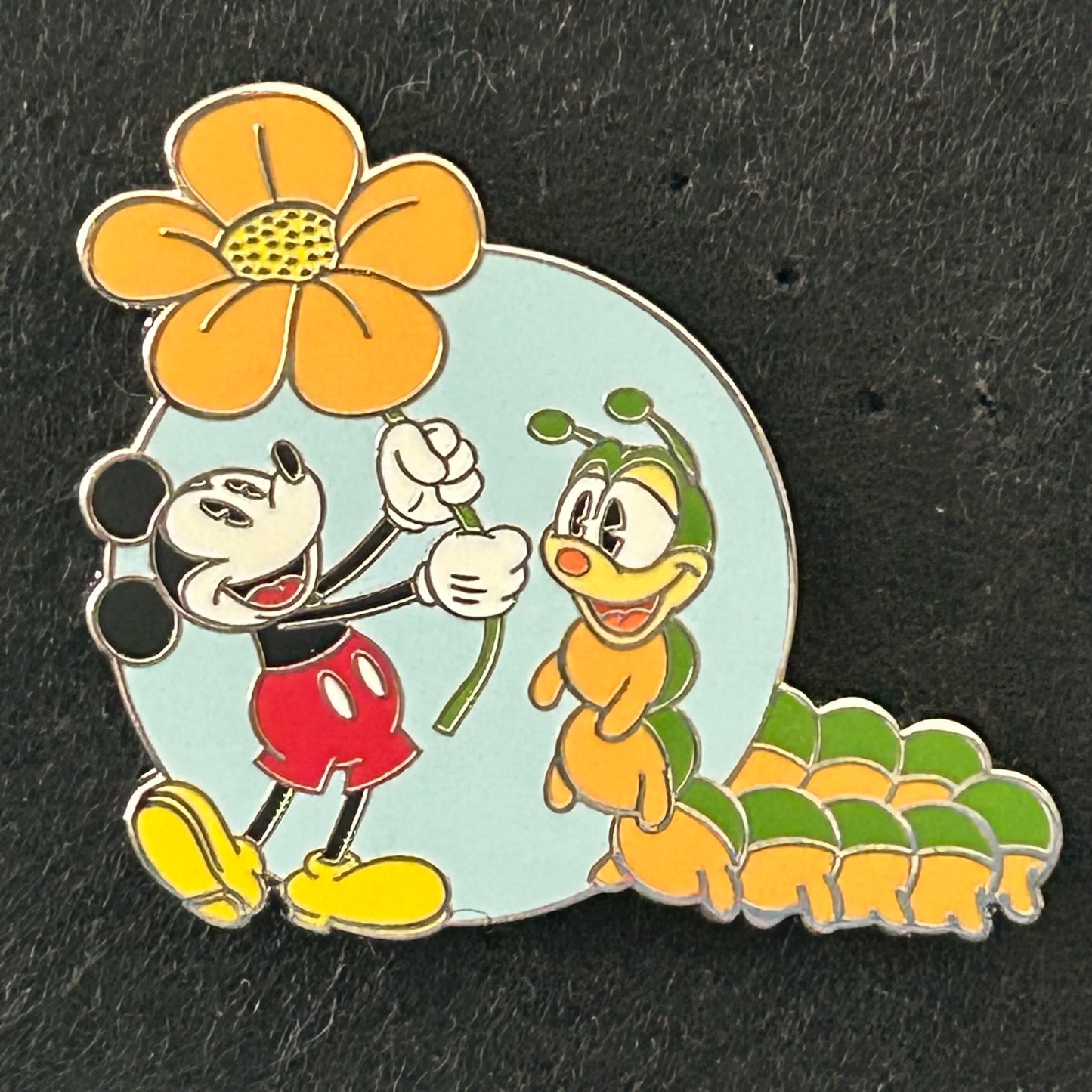 2024 - Mickey Mouse and Caterpillar - Disney Pin