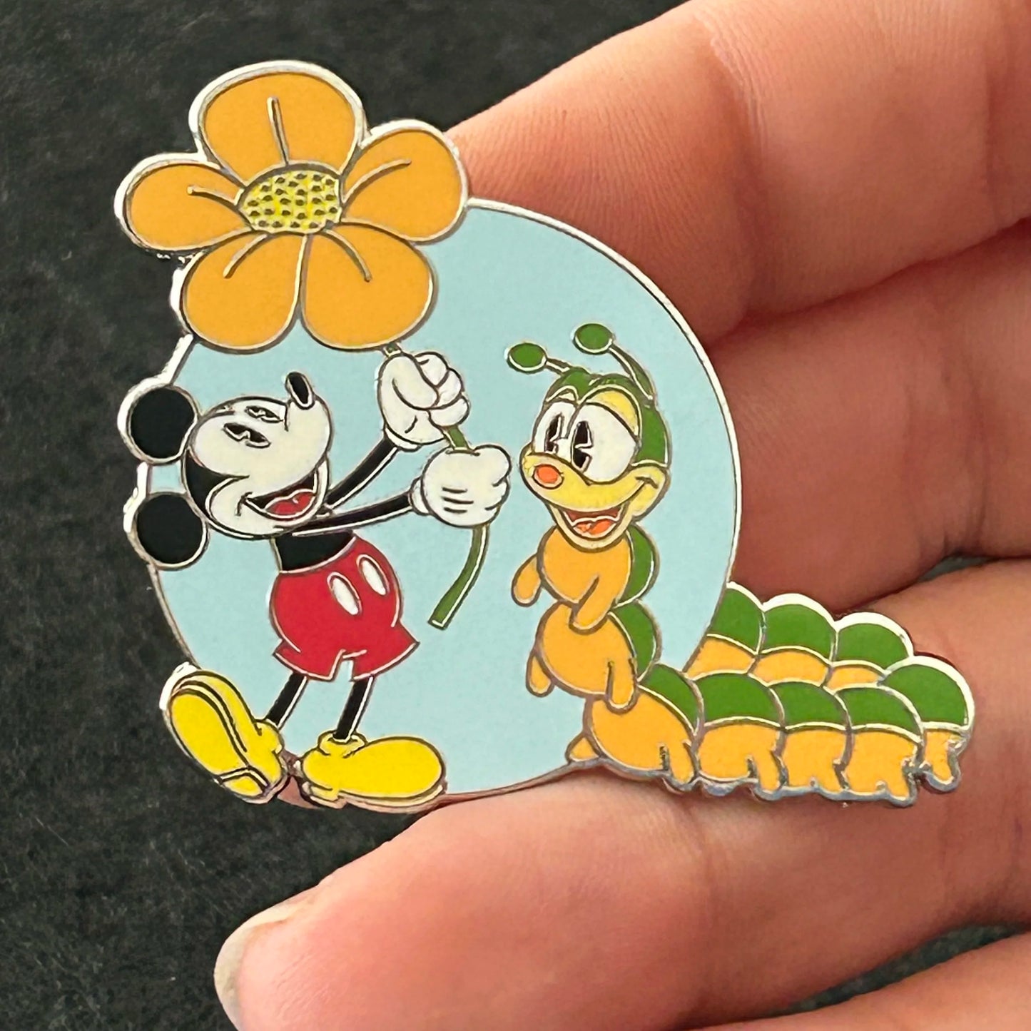 2024 - Mickey Mouse and Caterpillar - Disney Pin