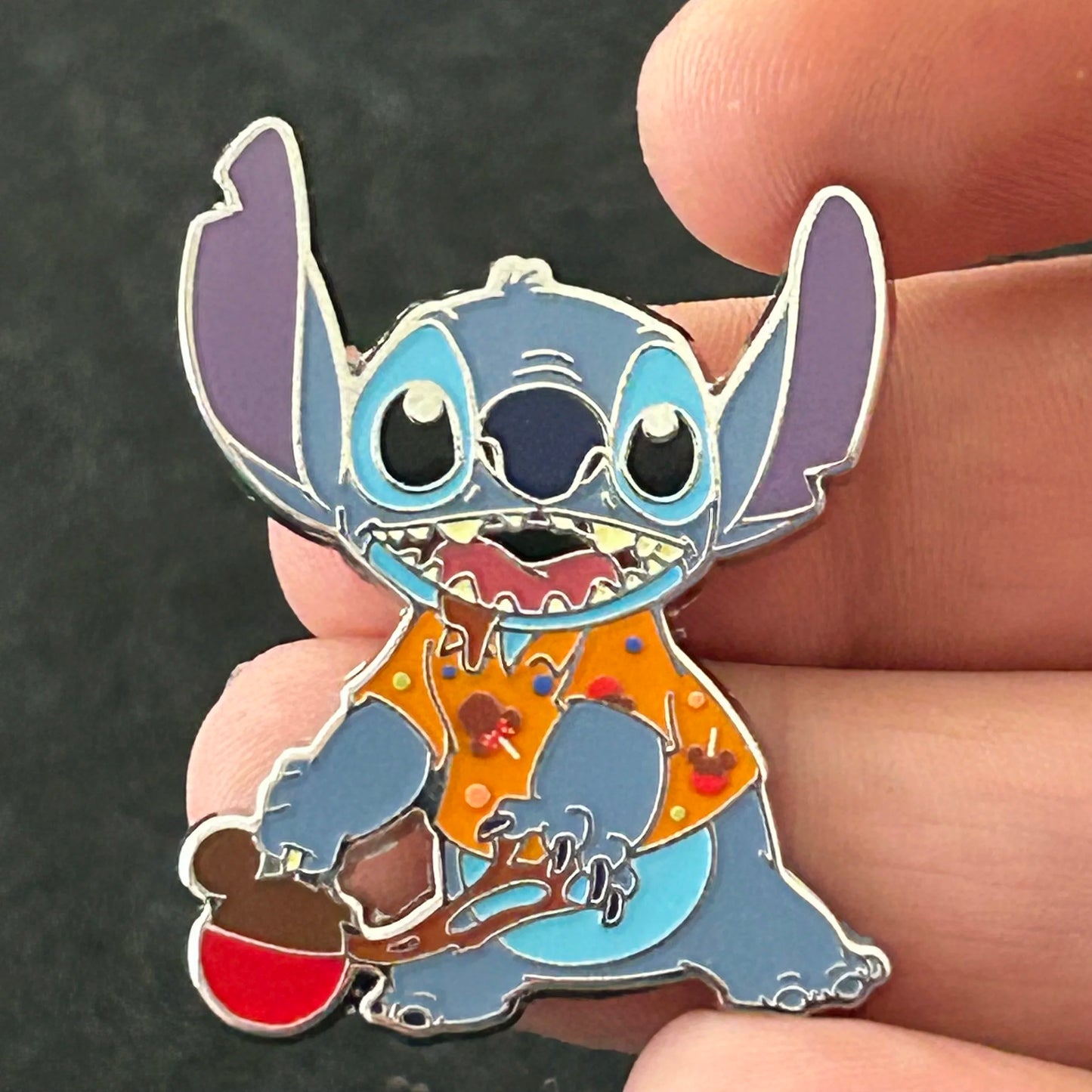 2024 - Stitch - Chocolate Candy Apple - Snack Attack - Mystery Pin