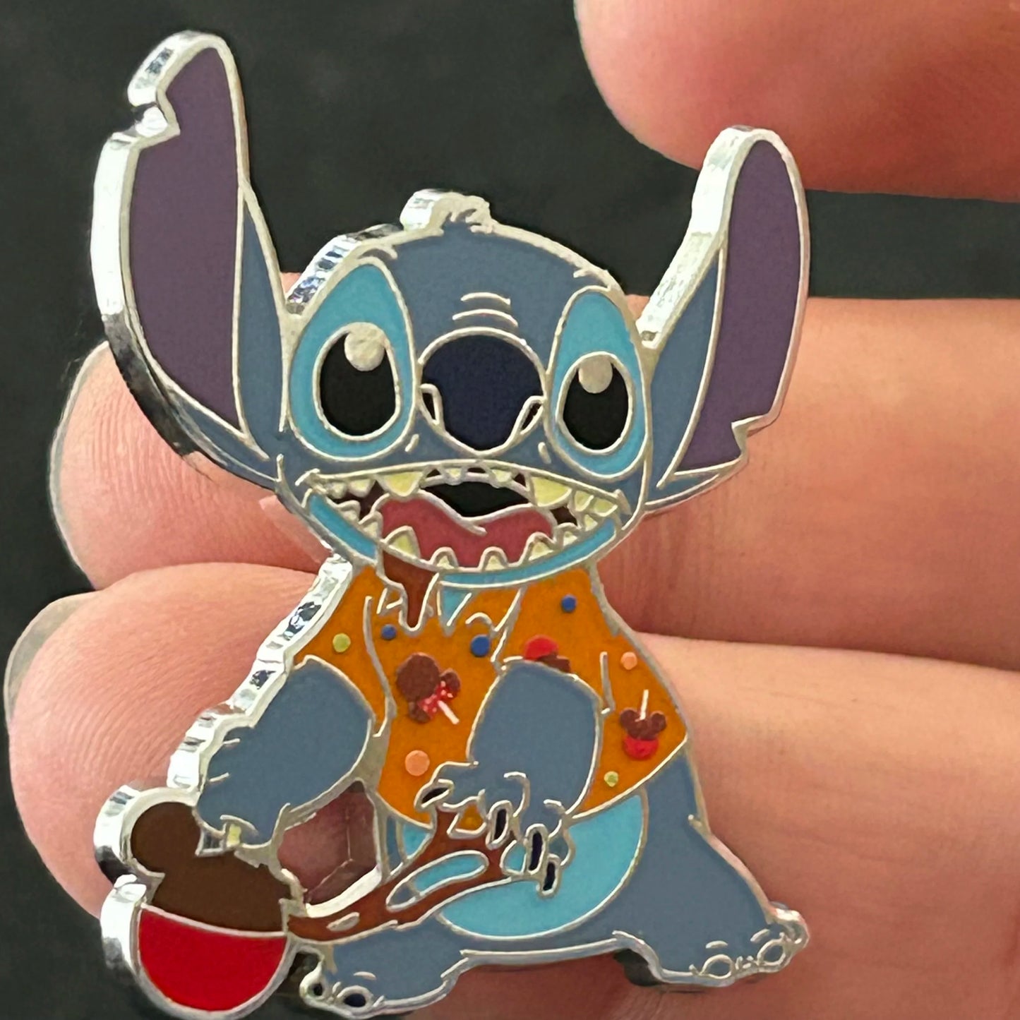 2024 - Stitch - Chocolate Candy Apple - Snack Attack - Mystery Pin
