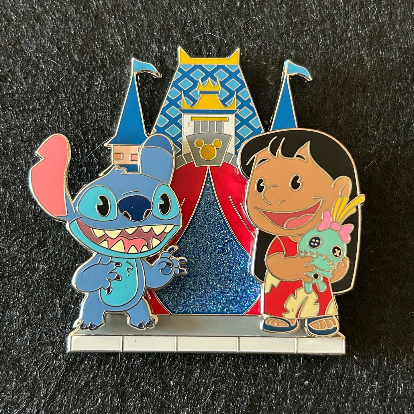 2025 - Lilo & Stitch with Castle - Full Set - Build-a-Pin - Disney Pins (3 Pins)