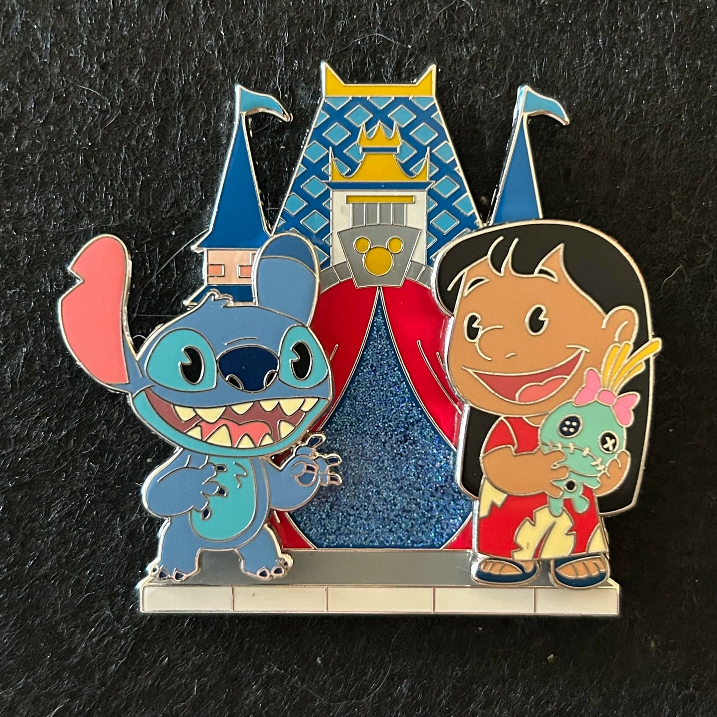 2025 - Lilo & Stitch with Castle - Full Set - Build-a-Pin - Disney Pins (3 Pins)