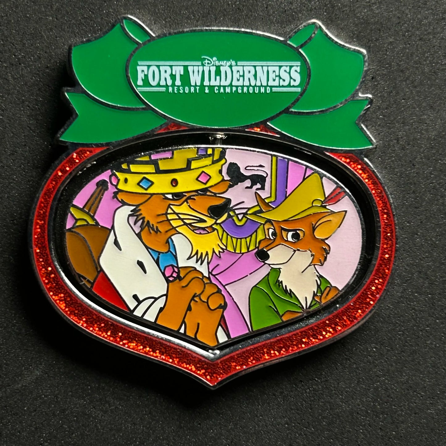 2022 - Robin Hood and Prince John - Fort Wilderness - Christmas Spinner - Disney Pin
