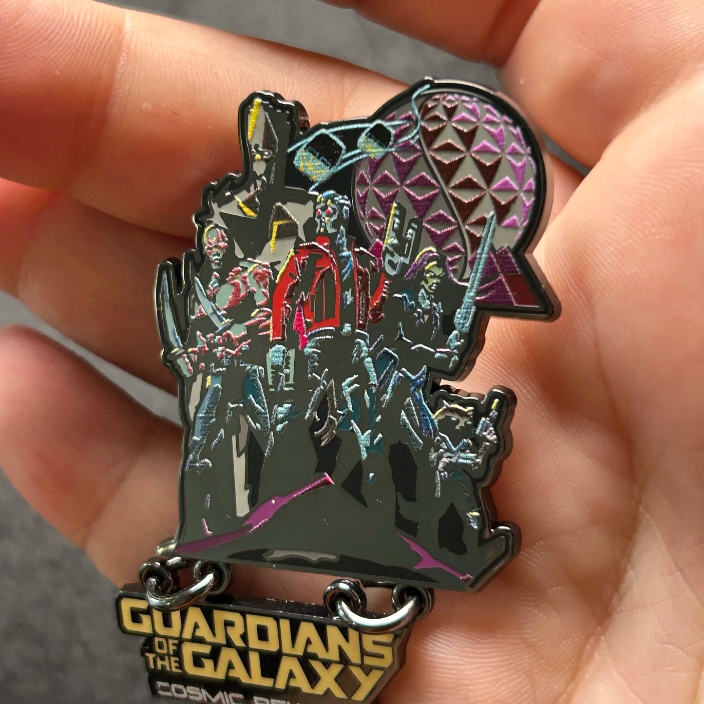 2025 - Guardians of the Galaxy Cosmic Rewind - Dangle - EPCOT - Disney Pin