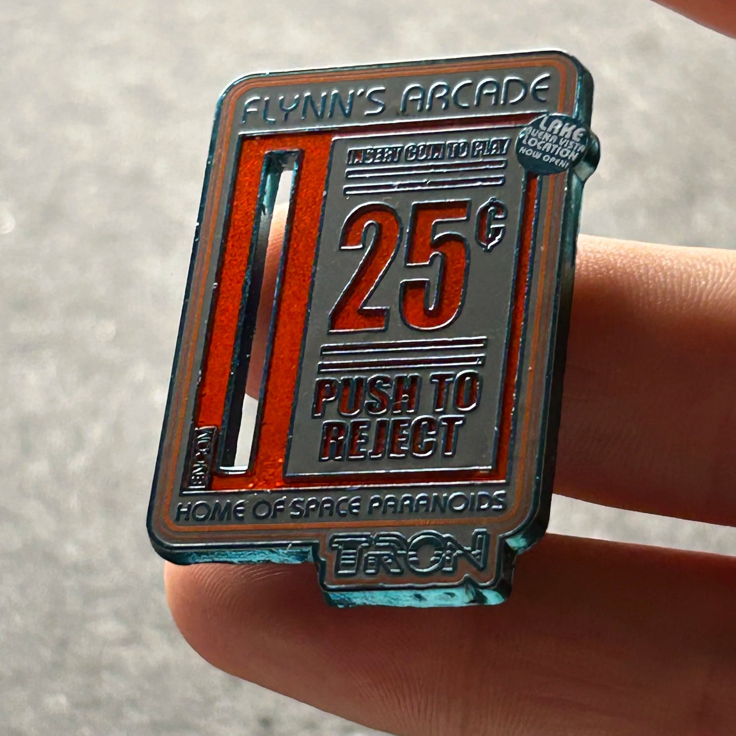 2023 - TRON - Flynn’s Arcade - 25c - Enter Coin to Play - Disney Pin