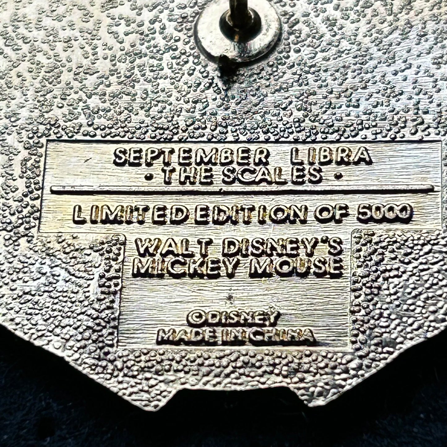 September - Mickey Mouse - Libra - The Scales - LE 5,000 - Disney Pin
