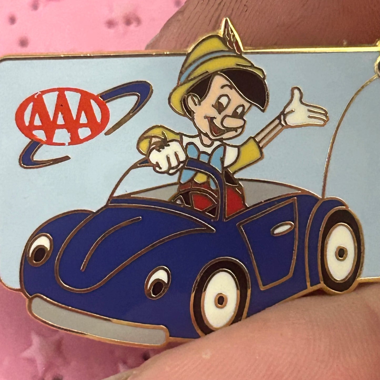 Pinocchio - Driving Car - AAA - LE - Disney Pin