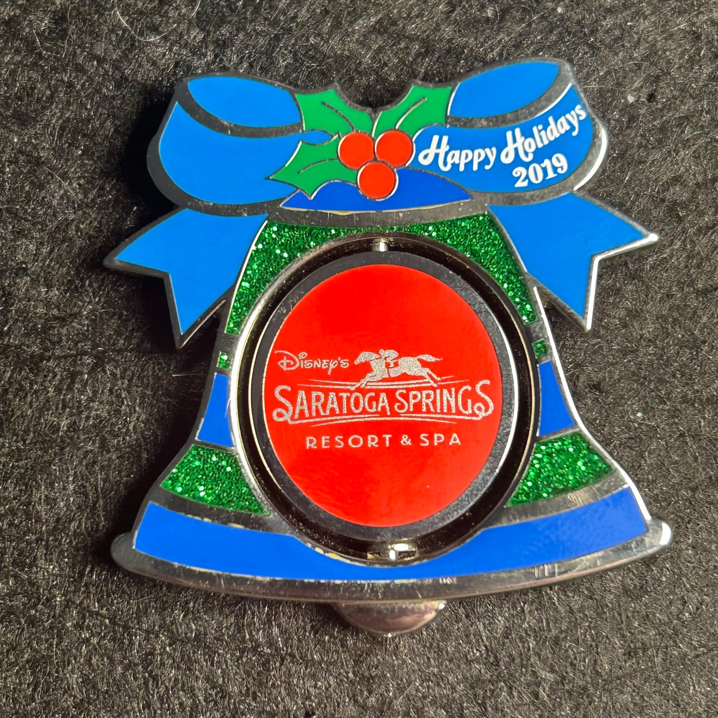 2019 - Goofy - Saratoga Springs - Holiday Bell - Ornament Series - LE 1,500 - Disney Pin