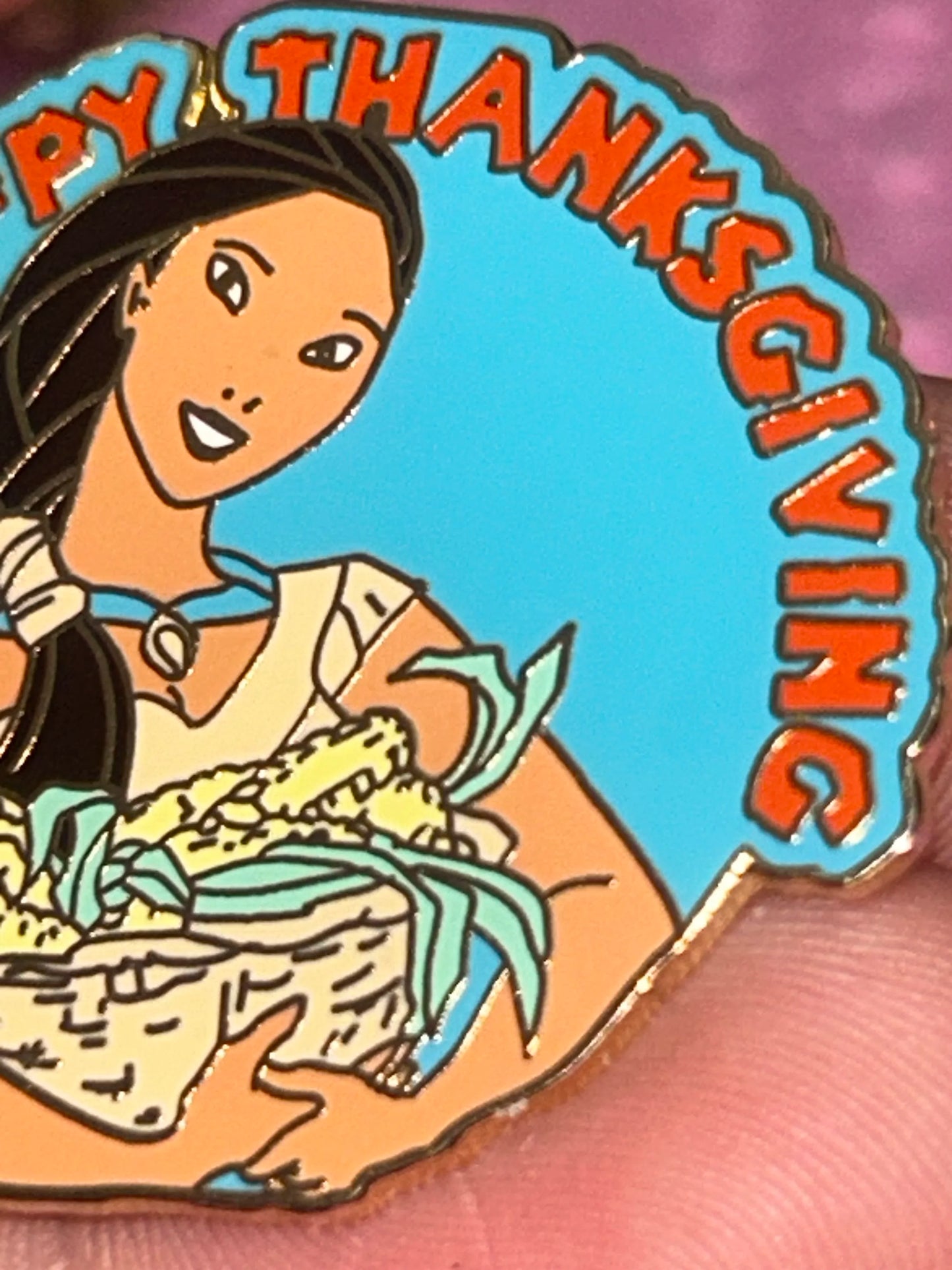 2006 - Pocahontas - Happy Thanksgiving - Disney Pin