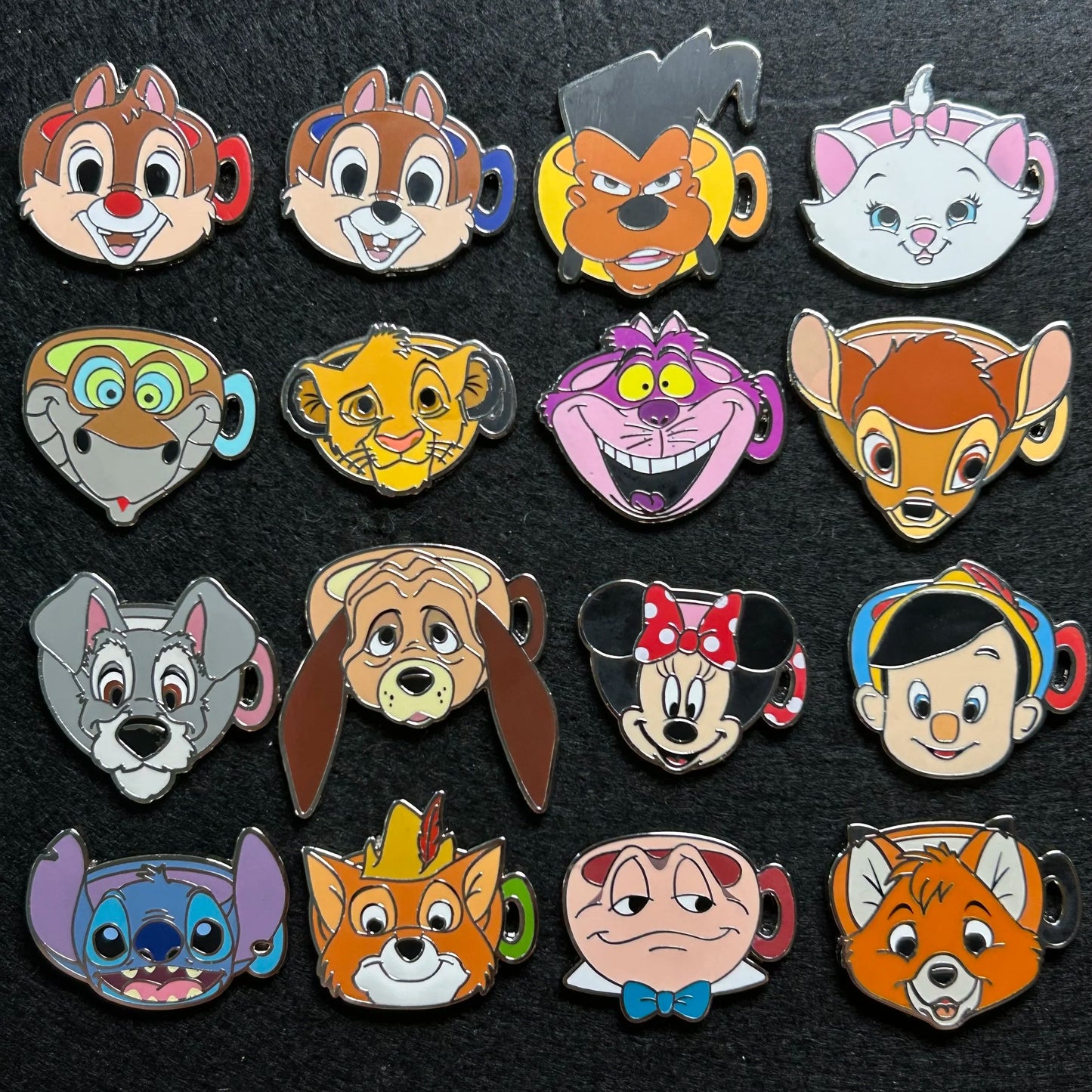 FULL SET - 2024 - 16 Pins - Character Mug Series