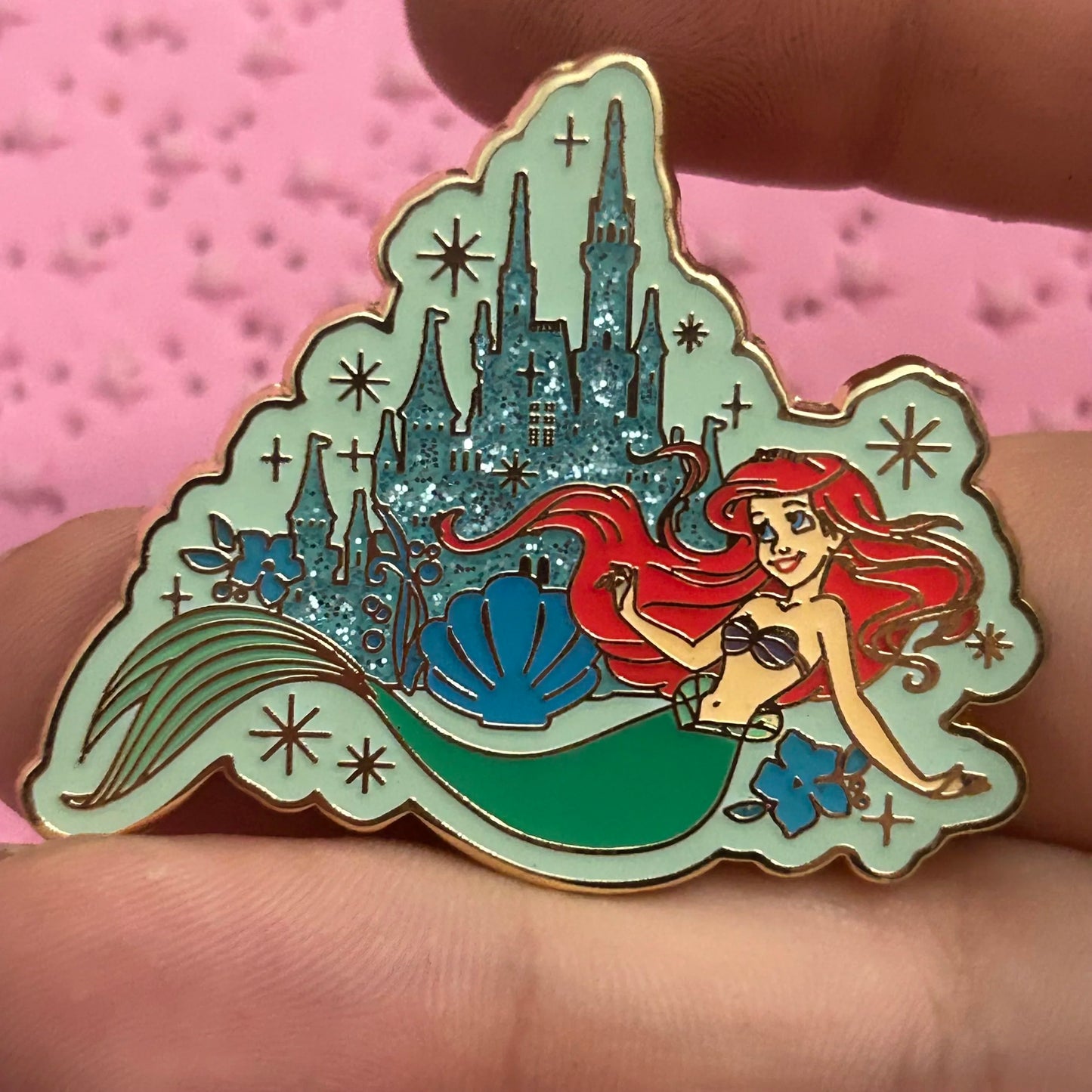 2018 - Ariel - Little Mermaid - Glitter Sparkle Castle - Disney Pin