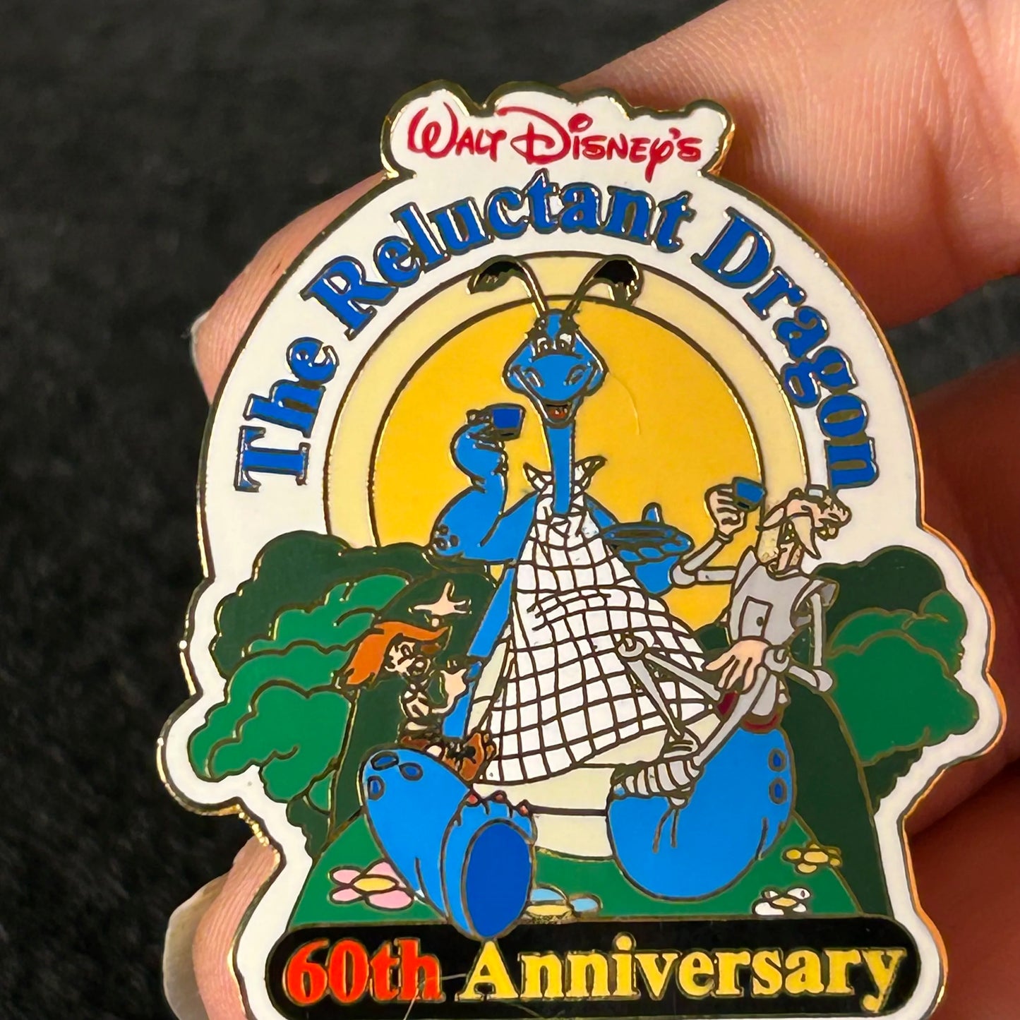 2001 - The Reluctant Dragon - 60th Anniversary - LE 3,500 - Disney Pin