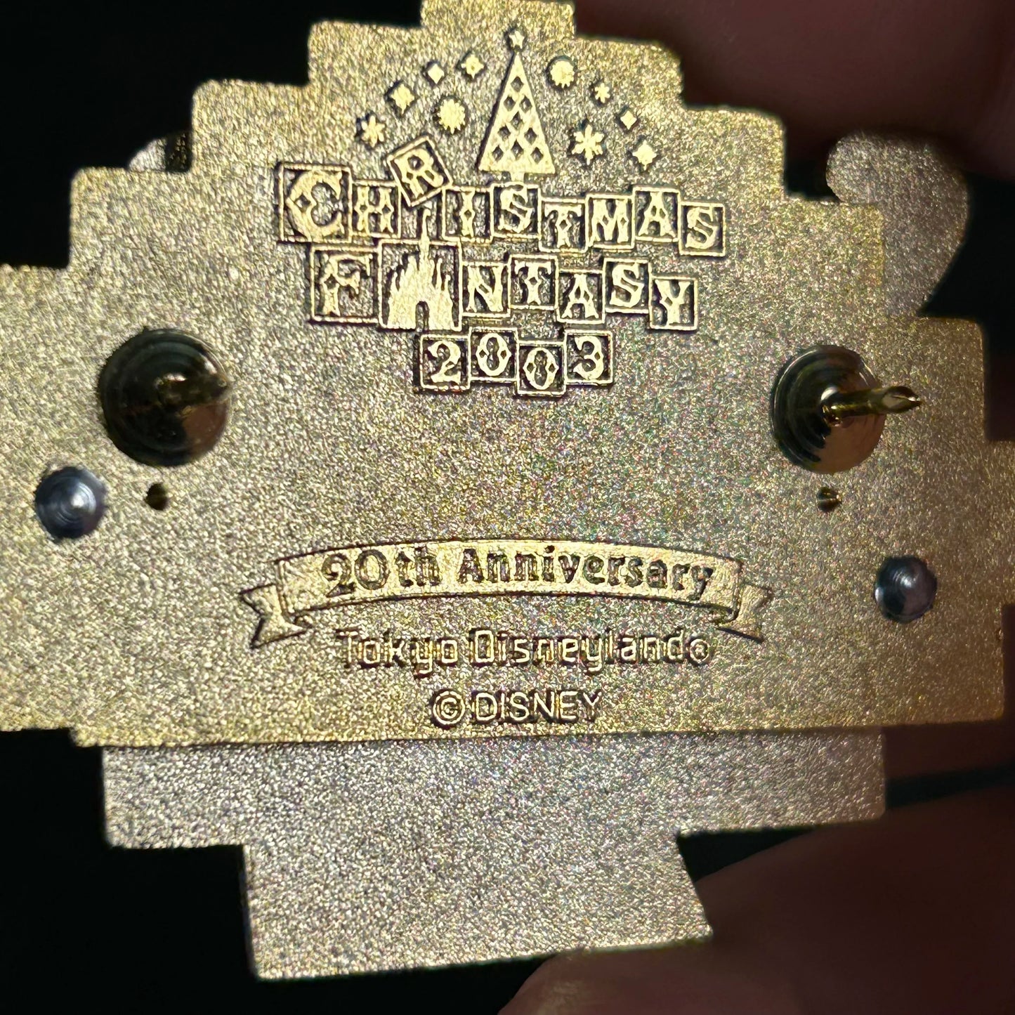 2003 - Mickey Mouse and Pluto - Christmas Fantasy - 20th - TDL - Disney Pin