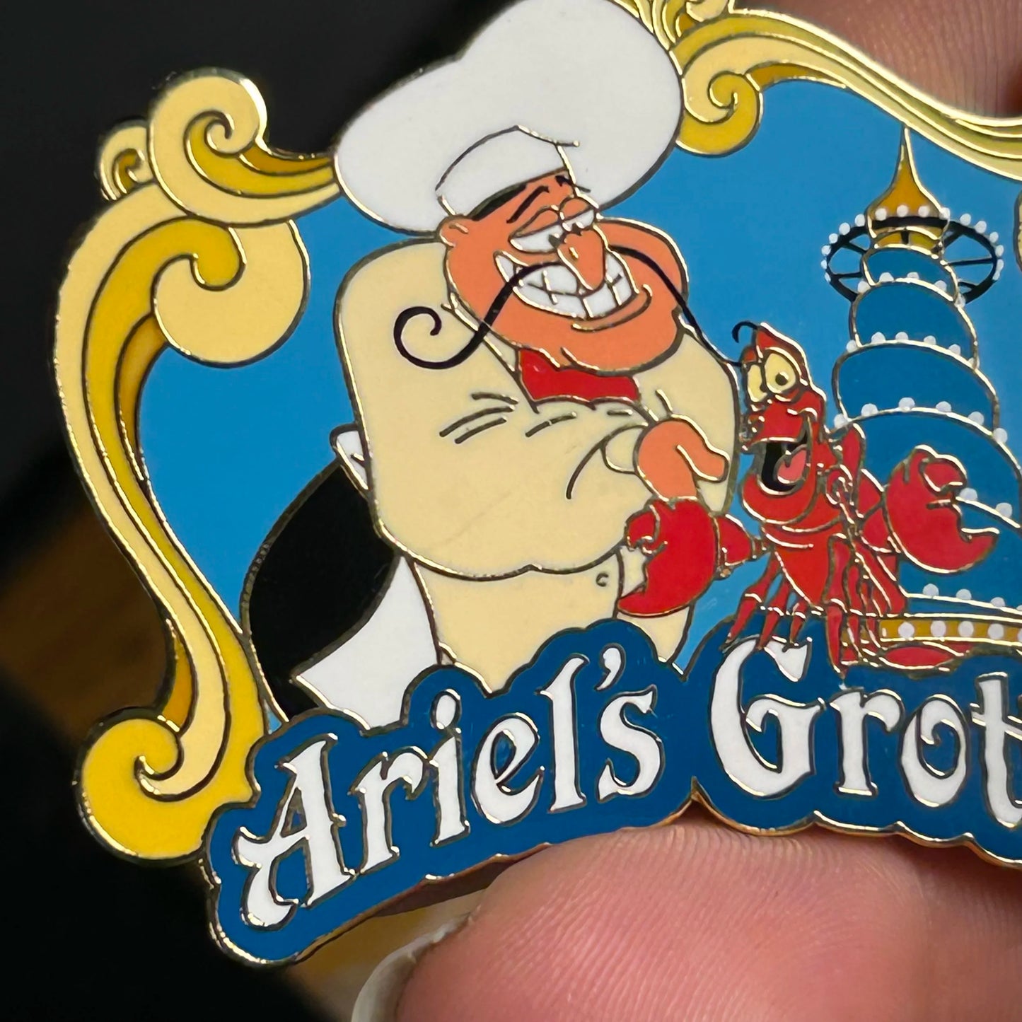 2003 - Sebastian and Chef - Ariel’s Grotto - LE 10,000 - Passholder - DLR - Disney Pin