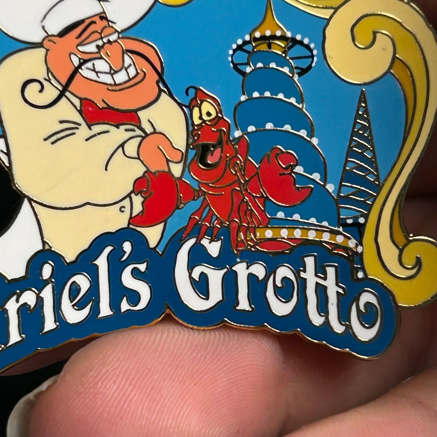 2003 - Sebastian and Chef - Ariel’s Grotto - LE 10,000 - Passholder - DLR - Disney Pin