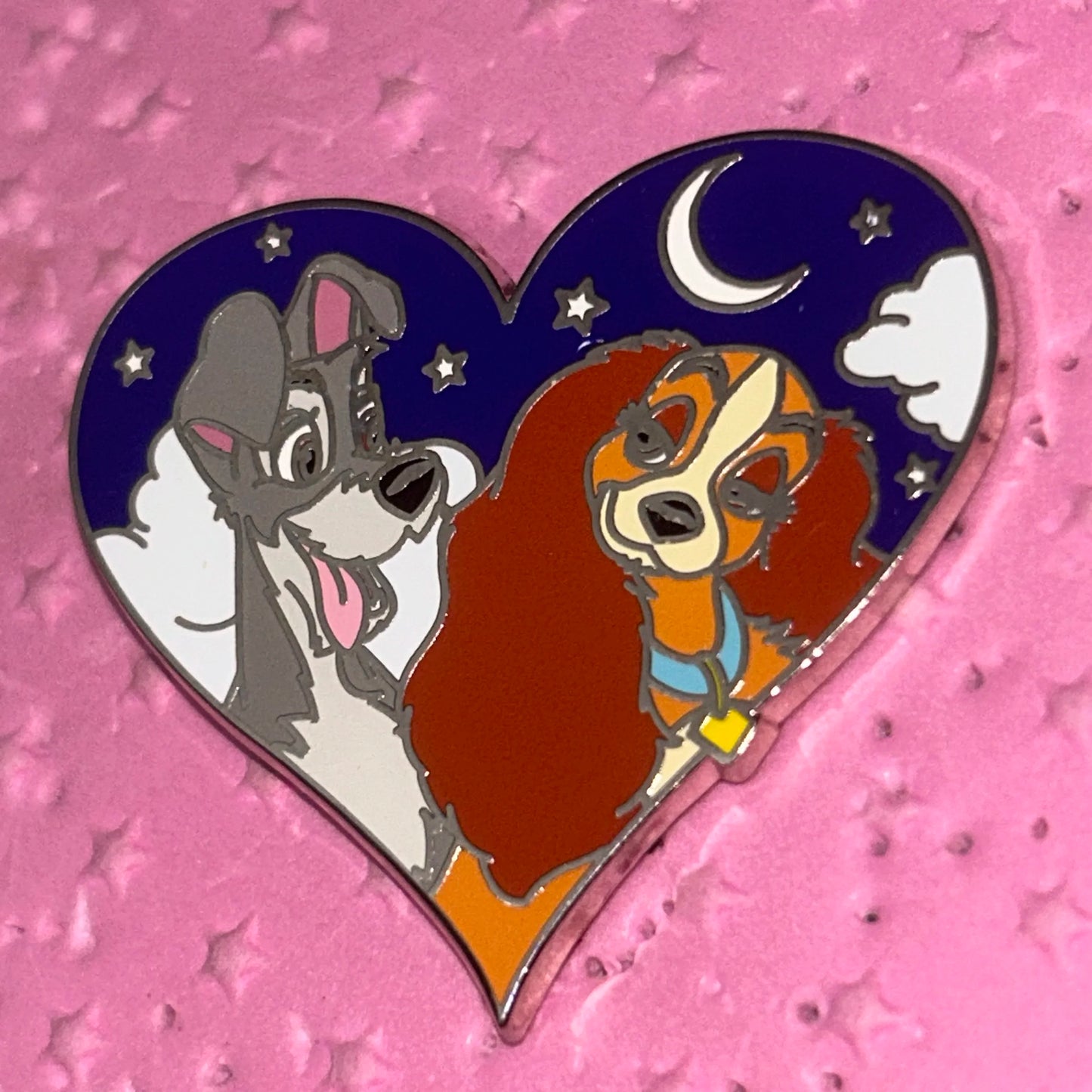 2015 - Lady and the Tramp - Heart Shaped - Nighttime - Pin
