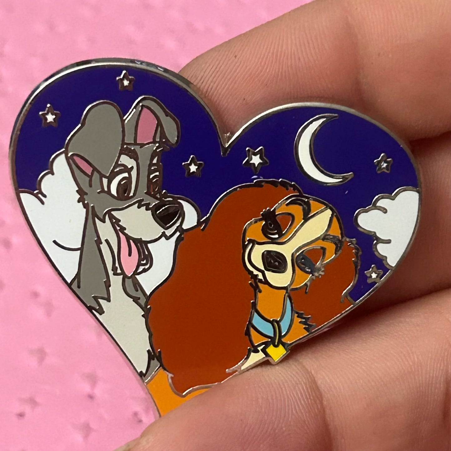 2015 - Lady and the Tramp - Heart Shaped - Nighttime - Pin