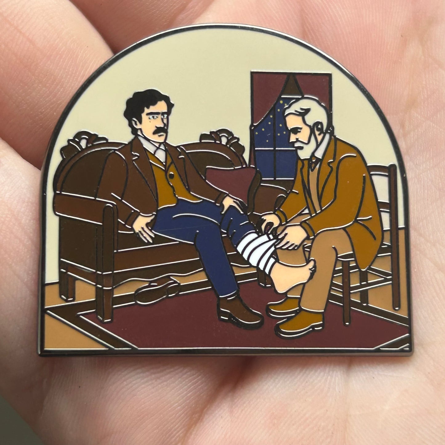 2025 - Dr Mudd and John Wilkes Booth - LR - Historical Series Pin - Hive Exclusive