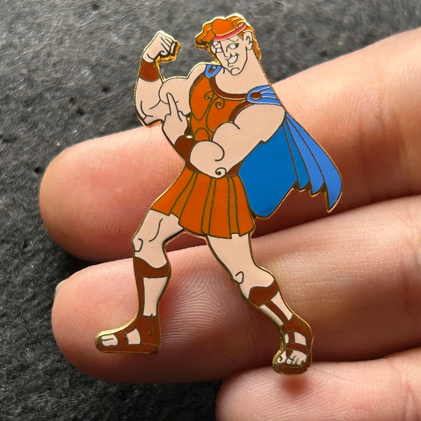 2002 - Hercules - Pointing at Bicep - Full Body - Disney Pin