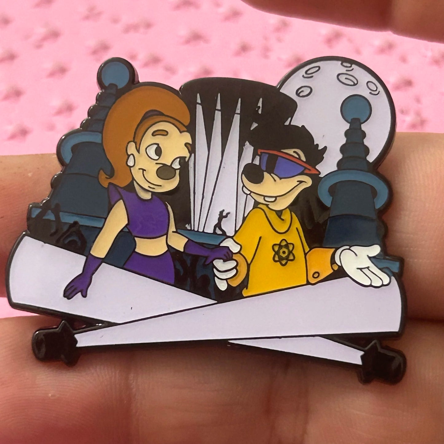 2023 - Roxanne and Max as Powerline - Glow in the Dark - Pin
