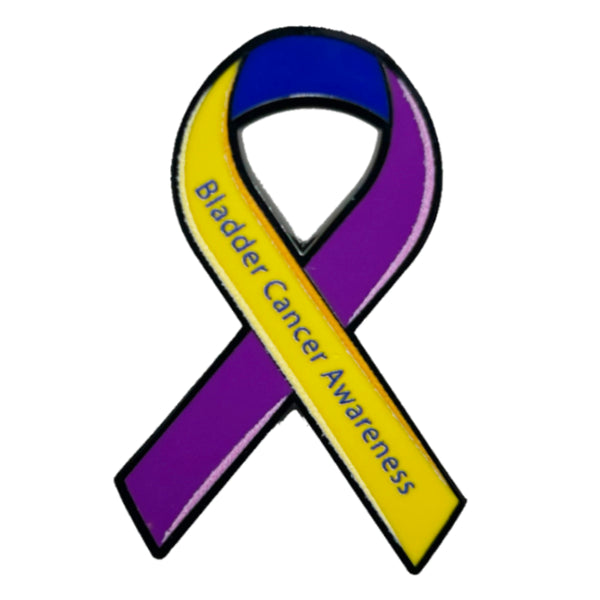 Bladder Cancer Awareness Ribbon Pin With Magnet