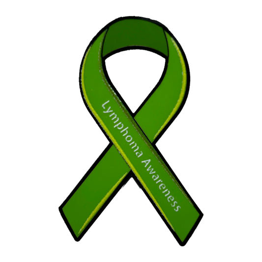 Lymphoma Awareness Ribbon Pin With Magnet