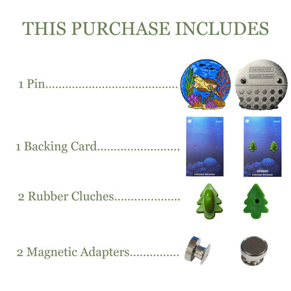 2025 - Green Sea Turtle - Ocean Creatures Series - Limited Release Pin