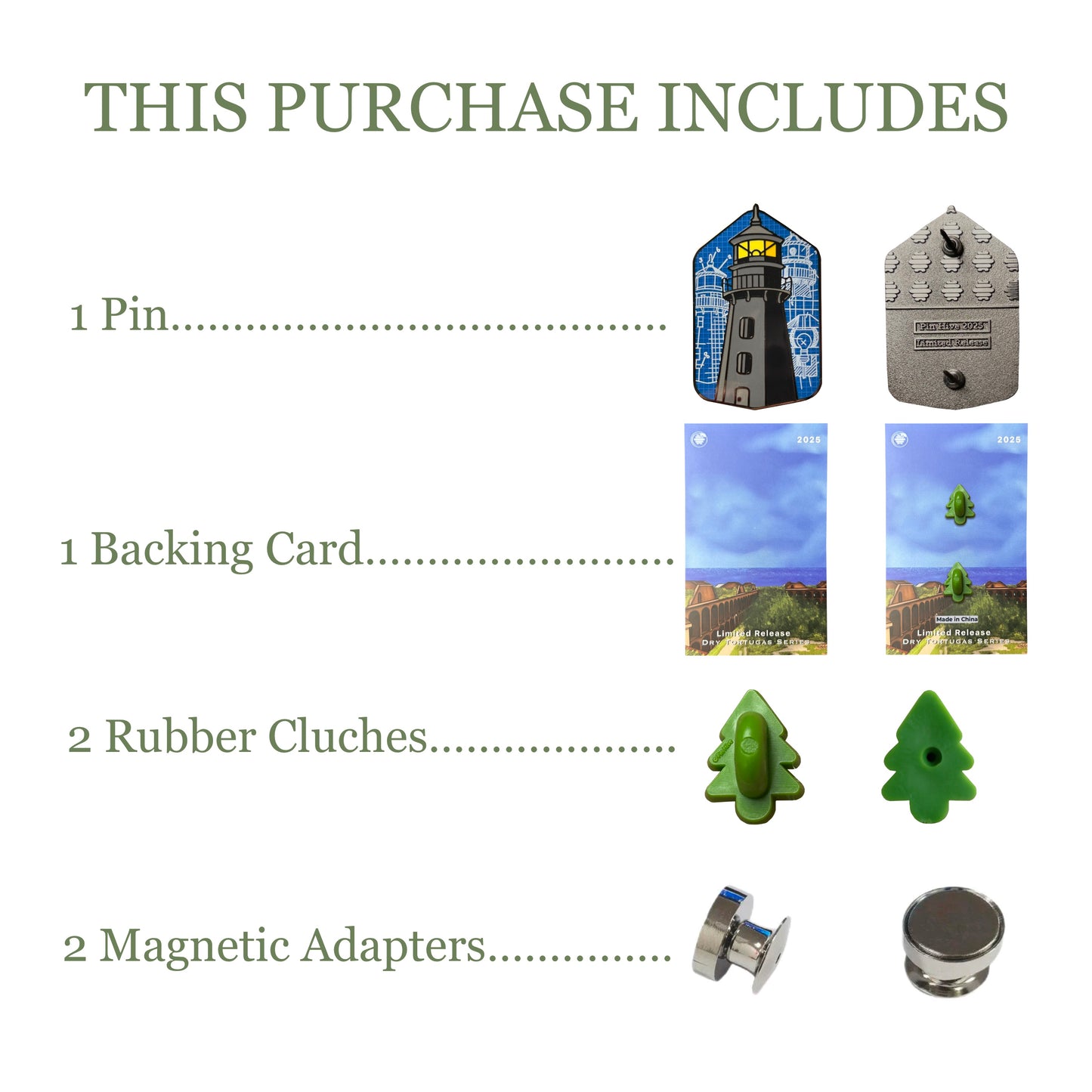 2025 - Garden Key Lighthouse - Blueprint - LR Pin - Hive Exclusive