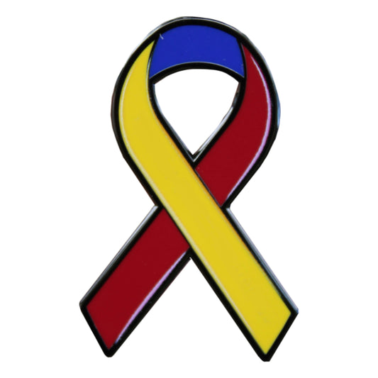 Trisomy Awareness Ribbon Pin With Magnet