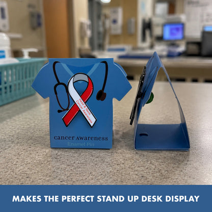 Head & Neck Cancer Awareness Ribbon Pin With Magnet