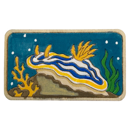 Anna's Magnificent Sea Slug - Wooden Pin & Magnet