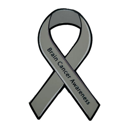 Brain Cancer Awareness Ribbon - Lapel Pin With Magnet