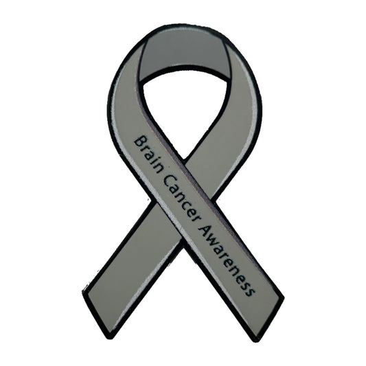 Brain Cancer Awareness Ribbon Pin With Magnet