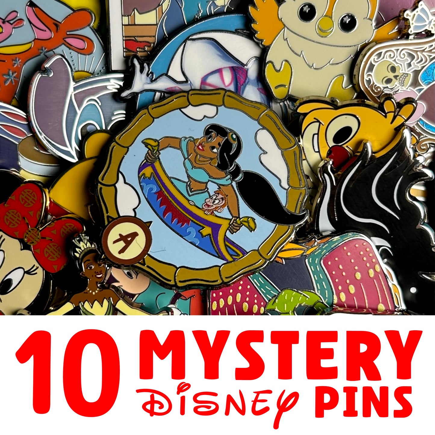 Bulk Disney Pin Lot (10 Pins)
