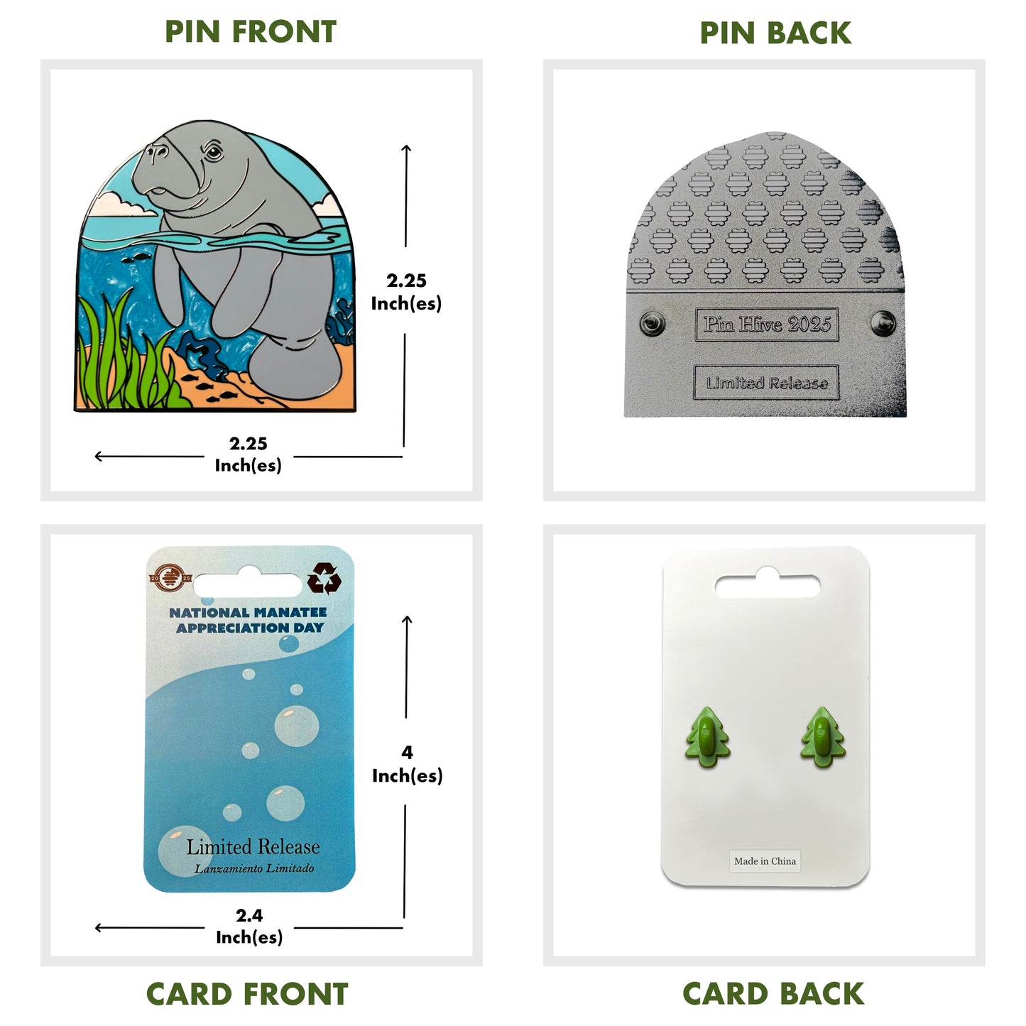 National Manatee Appreciation Day Pin With Magnet