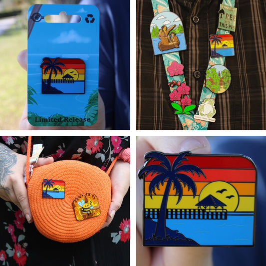 Sunset at the Ocean - Florida Keys Pin With Magnet