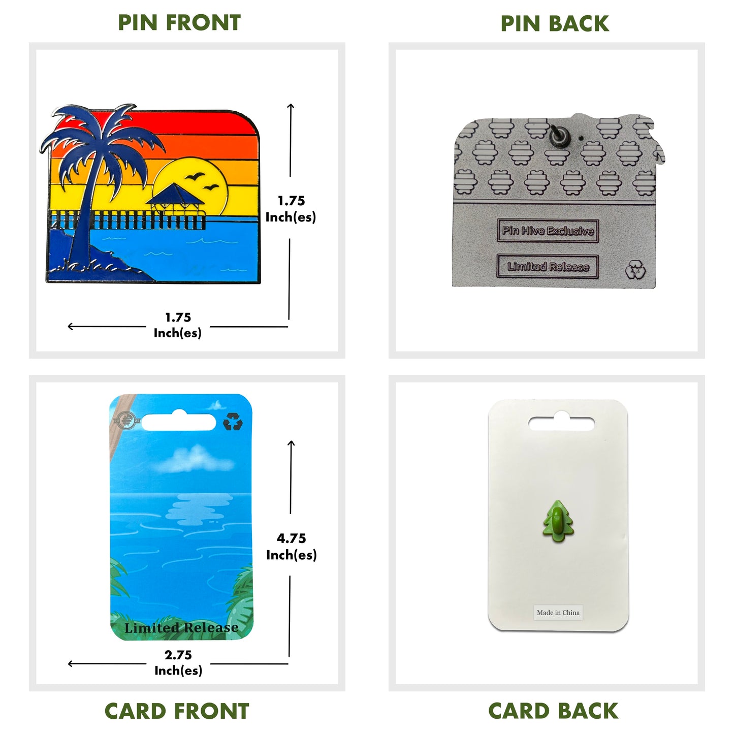 Sunset at the Ocean - Florida Keys Pin With Magnet
