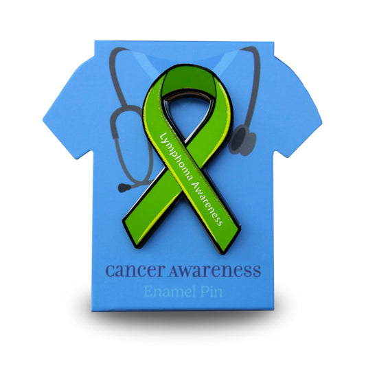 Lymphoma Awareness Ribbon Pin With Magnet