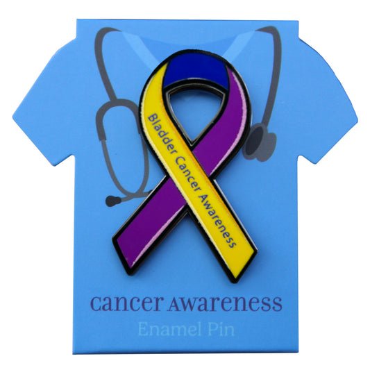 Bladder Cancer Awareness Ribbon Pin With Magnet