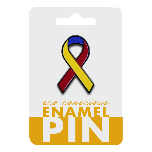 Trisomy Awareness Ribbon Pin With Magnet