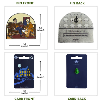 Dr Mudd and John Wilkes Booth - Historical Series Pin With Magnet
