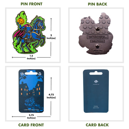 Headless Horseman Pin With Magnet - Legend of Sleepy Hollow