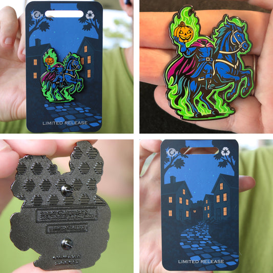 Headless Horseman Pin With Magnet - Legend of Sleepy Hollow