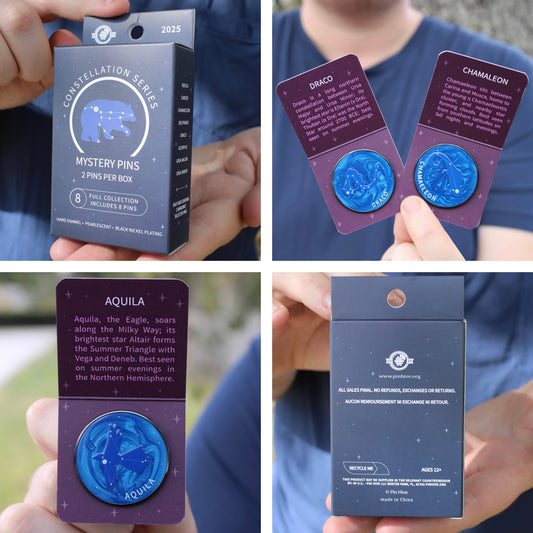 Night Time Constellation Series - 2 Pin Mystery Box With Magnets