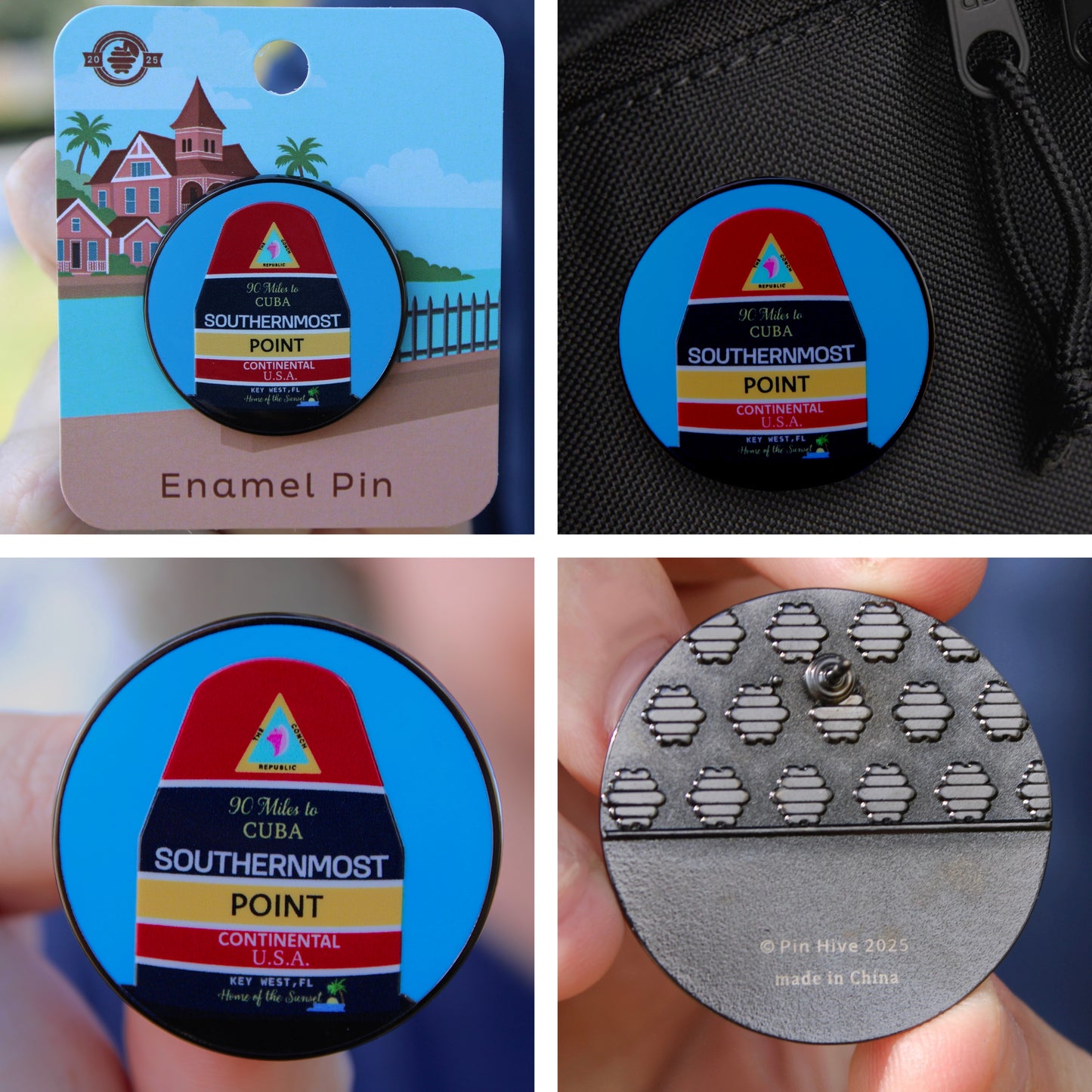 Southernmost Point Pin With Magnet - Key West, Florida