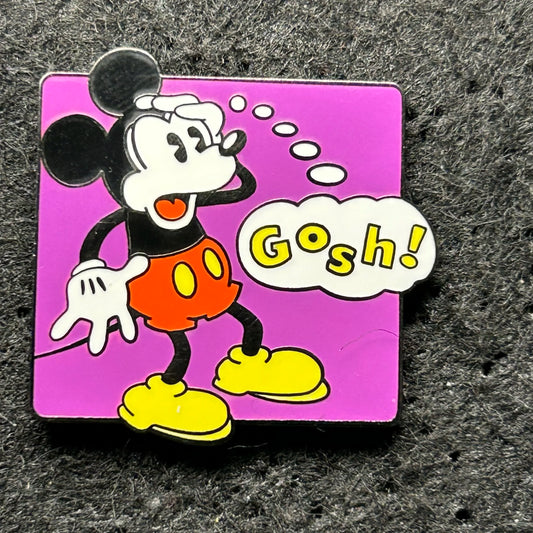 2004 - Mickey Mouse - Gosh - Bubble Thought - Disney Pin