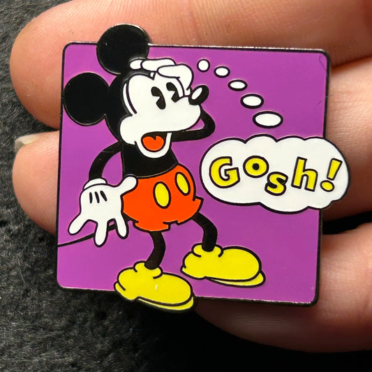 2004 - Mickey Mouse - Gosh - Bubble Thought - Disney Pin
