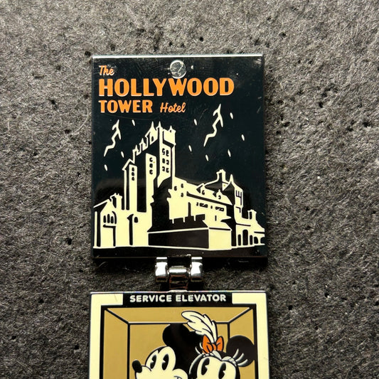2024 - Tower of Terror - Hinge - Mickey, Minnie, and Donald - Disney Pin