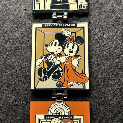 2024 - Tower of Terror - Hinge - Mickey, Minnie, and Donald - Disney Pin